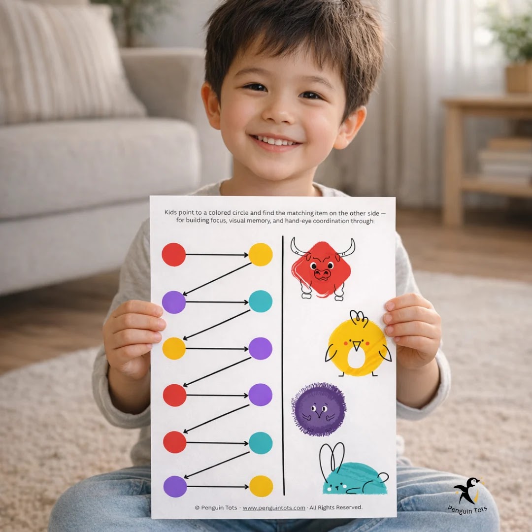 Color Flower Matching Activity | Bilateral Coordination, Visual Tracking & Color Recognition