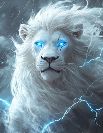 White Lion Face Picture
