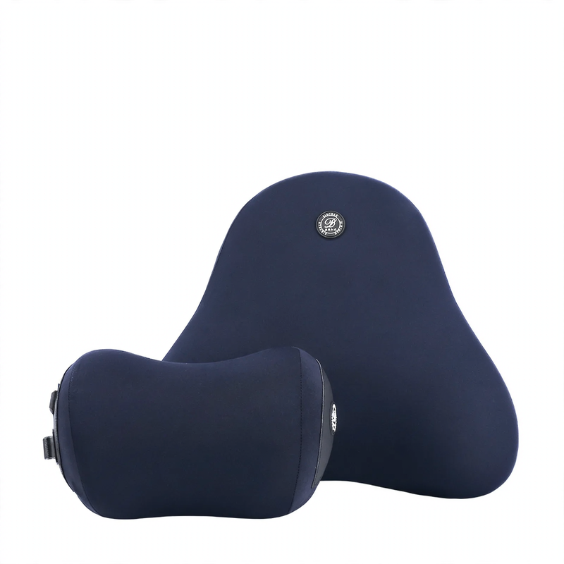 Car cushion and lumbar support with massage function