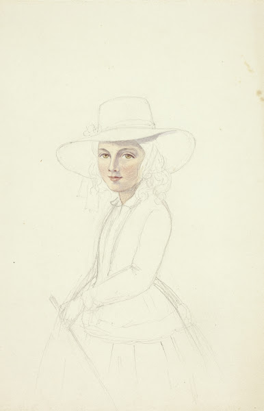 Portrait of Young Girl with Hat and Crop