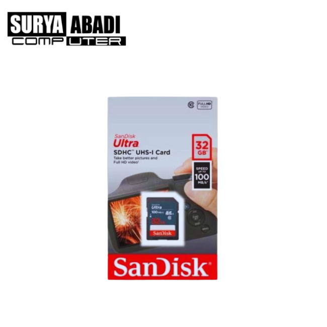 SD CARD SANDISK 32 GB 100 MBPS