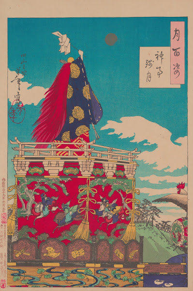 Dawn moon of the Shinto rites Shinji no zangetsu 1885 1892