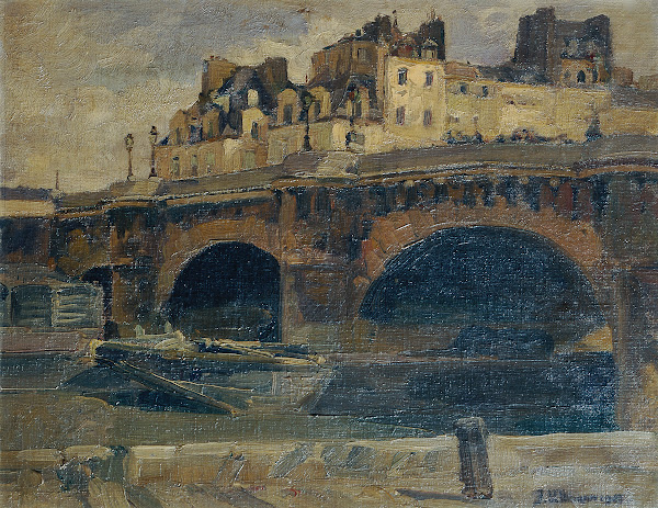 Pariser Landschaft mit Pont Neuf 1907