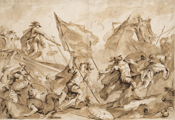 Jacopo Marcello Directing the Assault of Gallipoli 1750 1760