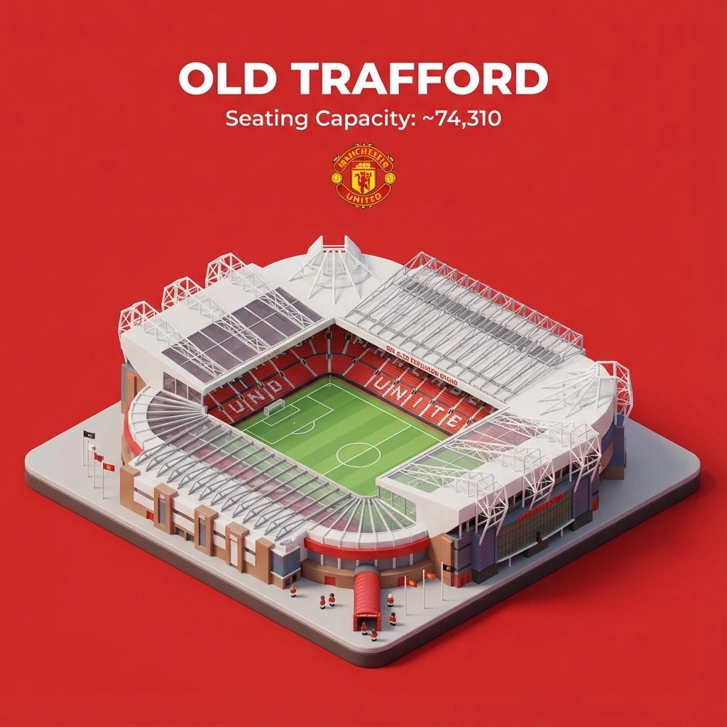 Presentamos una clara escena de dibujos animados en miniatura isométrica 3D de [STADIUM], con vista superior a 45°, con texturas suaves y refinadas...