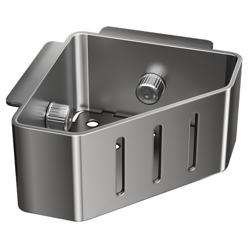 Sink storage basket with suction cup