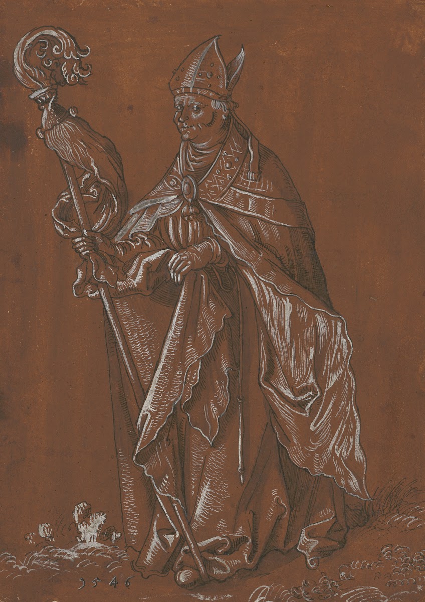Hl Bischof Ludwig von Toulouse nach Hans Baldung 1546