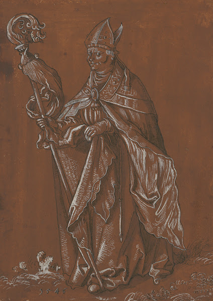 Hl Bischof Ludwig von Toulouse nach Hans Baldung 1546