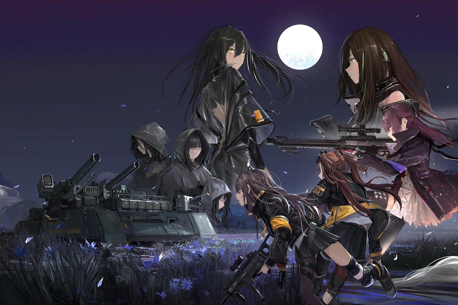 Girls Frontline Tactical Squad - Digital Anime Illustration 4K Wallpaper (5000x3333)