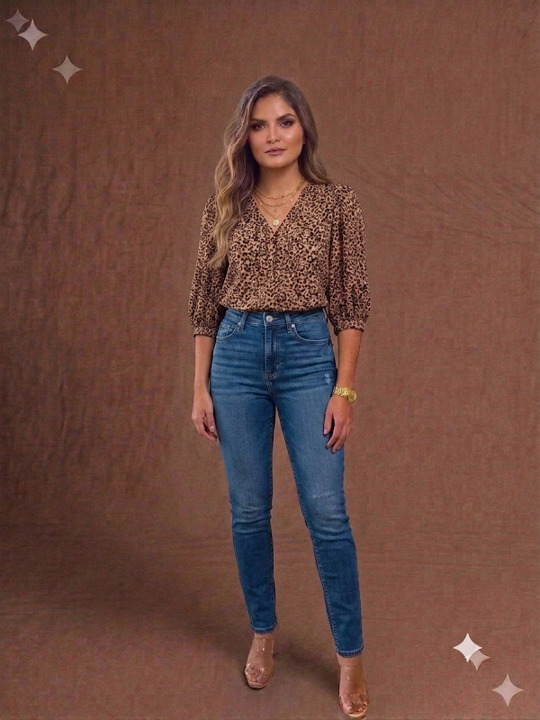 Blusa Estampada Animal Print