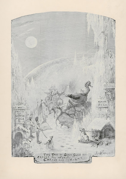 The trip of Santa Claus  around the world on Christmas night