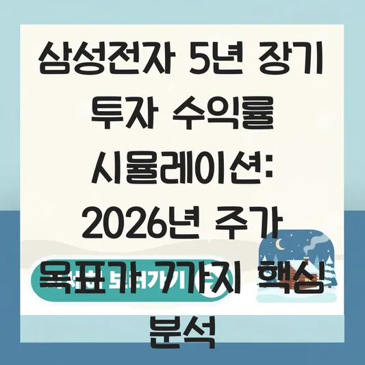 삼성전자 5년 장기 투자 시 실제 수익률 시뮬레이션 및 2026년 주가 목표가 전망 대표 이미지