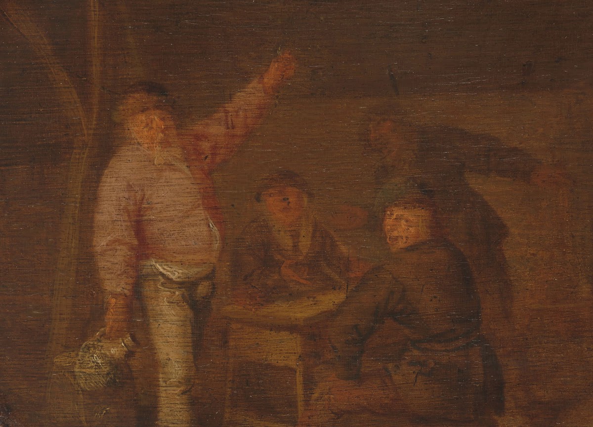 Peasants Drinking in a Barn c 1628   c 1650