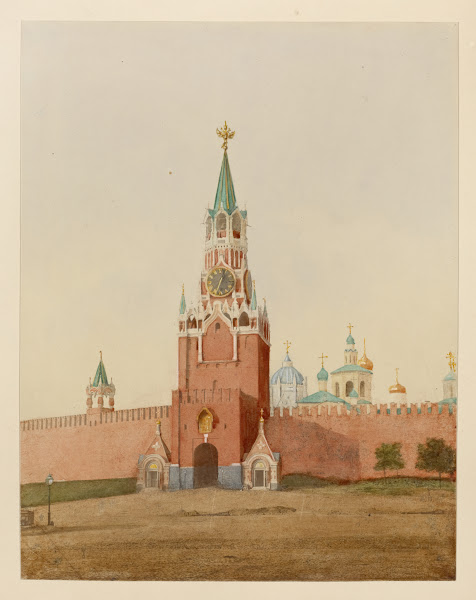 Spasskii vorot v Kremle 1880