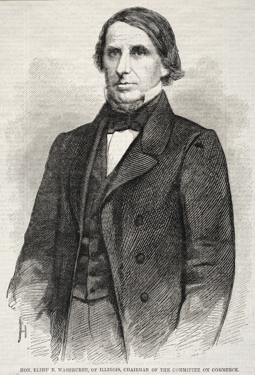 Hon Elihu B Washburne of Illinois Chairman of the Committee on Commerce 1860