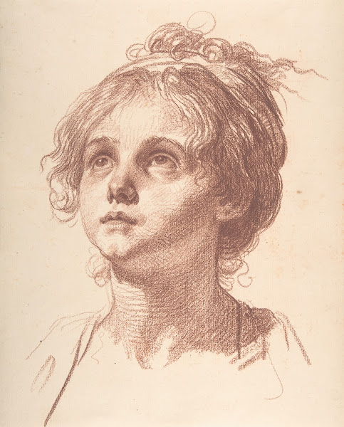Head of a Girl Looking Up