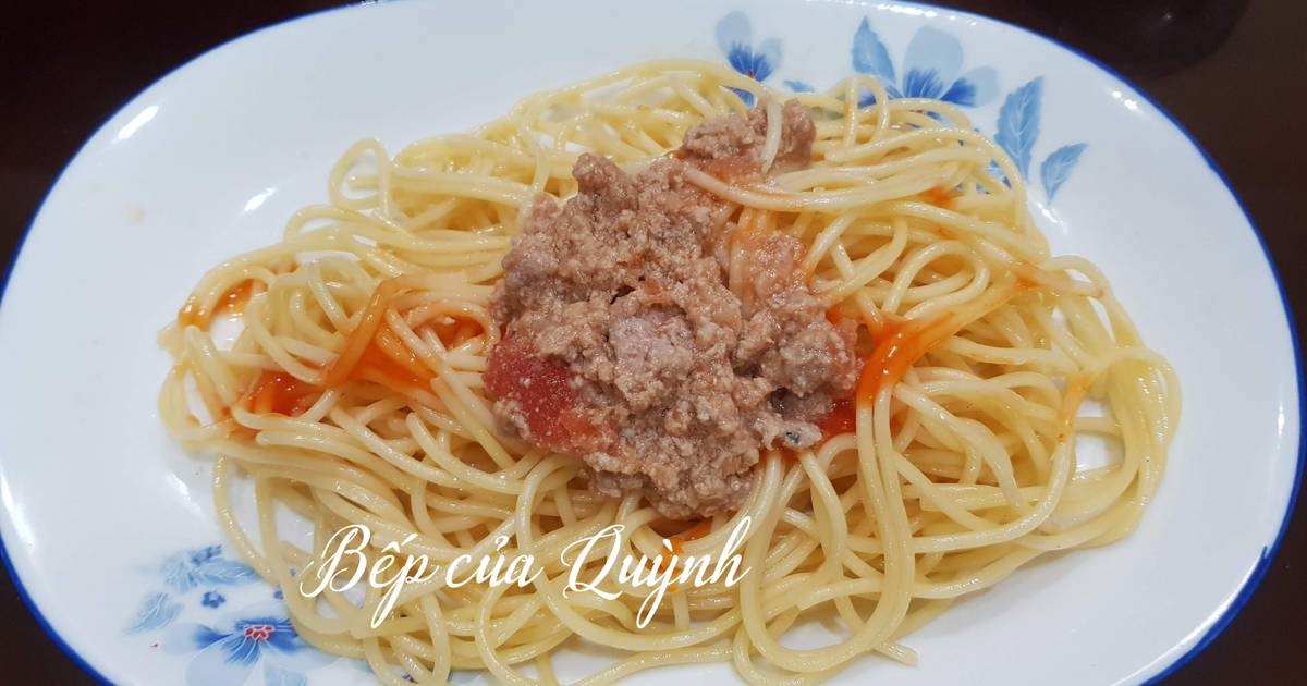 Mì spaghetti sốt bò bằm