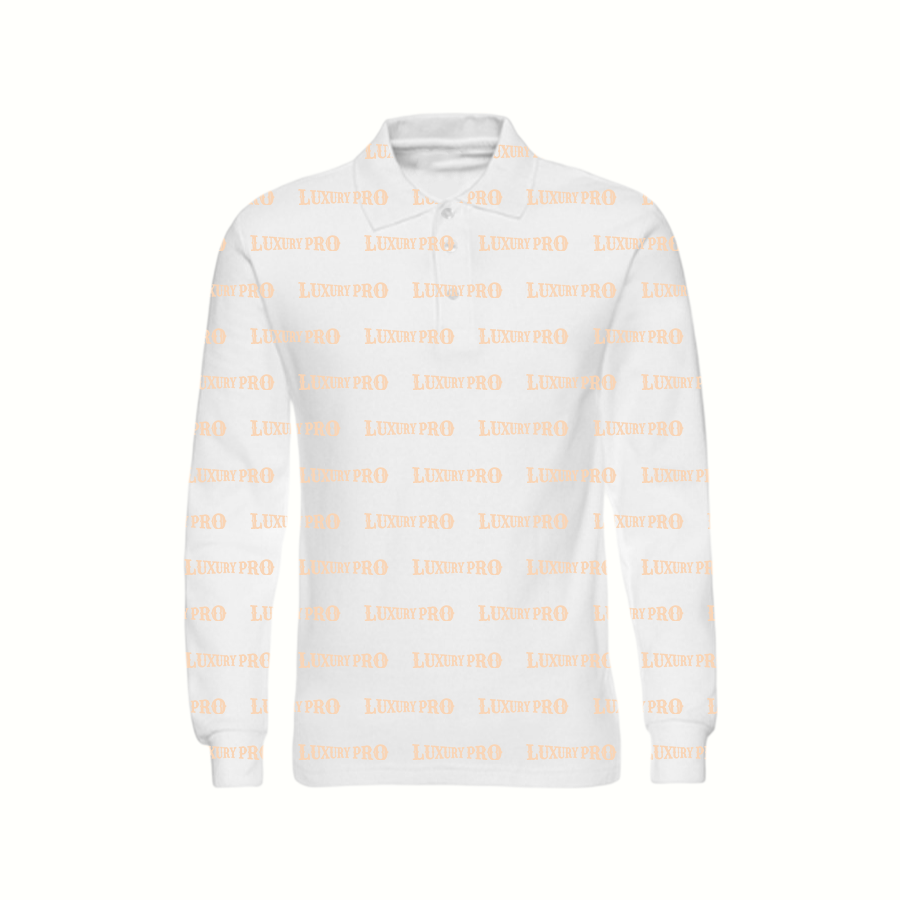 AOP EGD Long Sleeve Button Polo