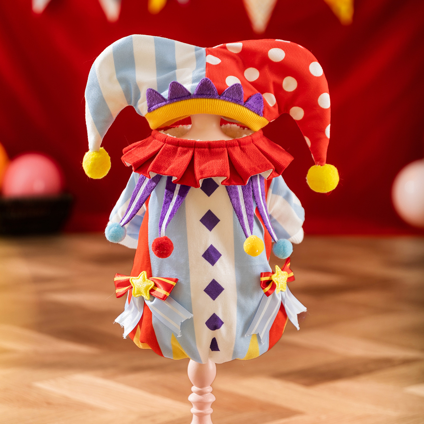 Pet Clown Costume, padded, Autumn/Winter