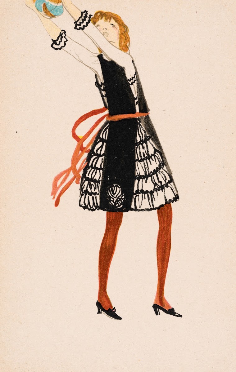 Nr 845 Mädchen mit Ball 1912