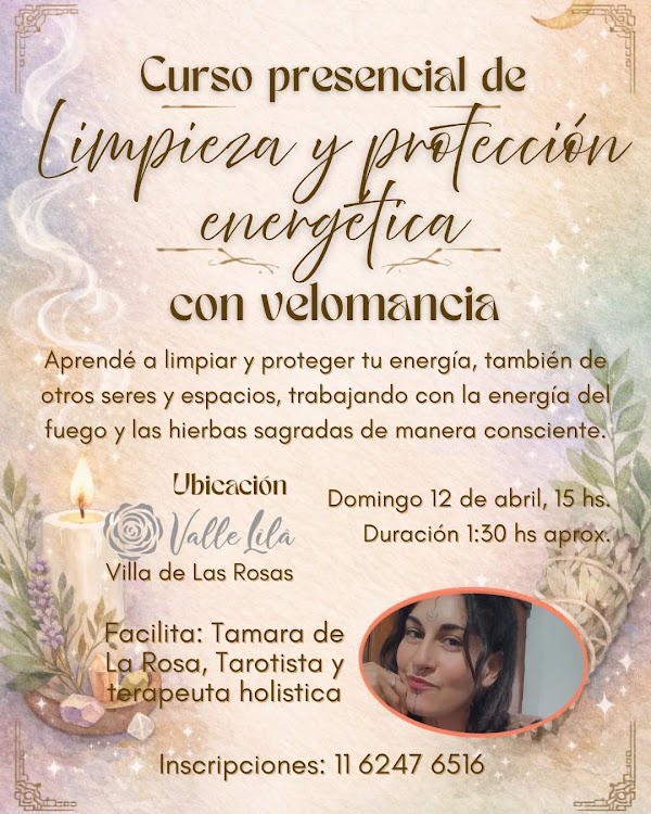 Limpieza y protección energética con velomancia
