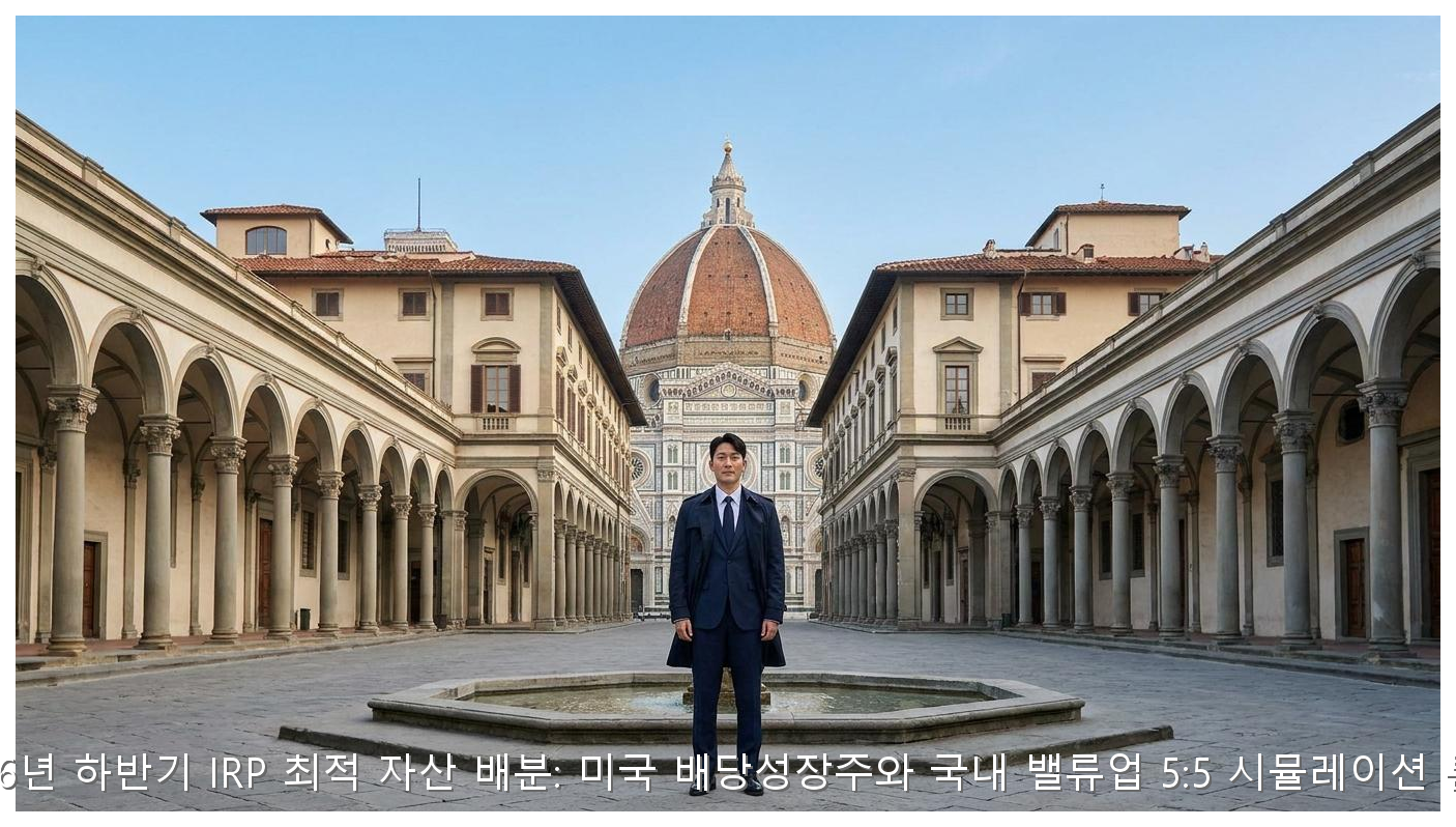 2026년 하반기 IRP 최적 자산 배분: 미국 배당성장주와 국내 밸류업 5:5 시뮬레이션 분석 핵심 안내 및 분석 인포그래픽 (5)