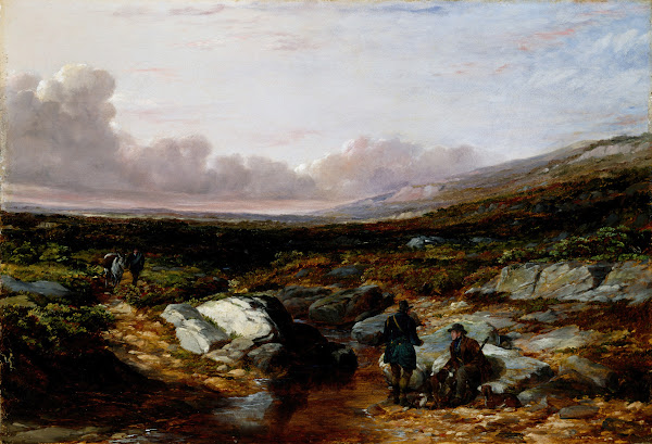 Deer Stalking in Scotland Getting Ready 1851