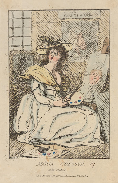 Maria Costine at her studies 1786
