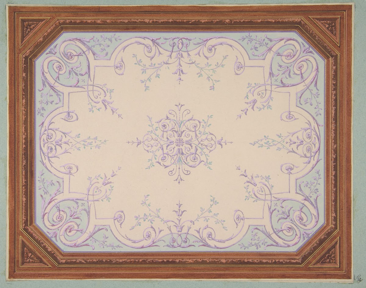 Design for the decoration of a ceiling in rinceaux 183097
