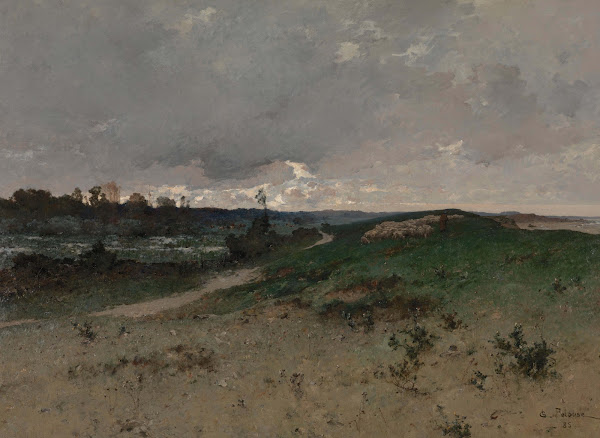 Landscape near Saint Jean le Thomas Normandy 1885
