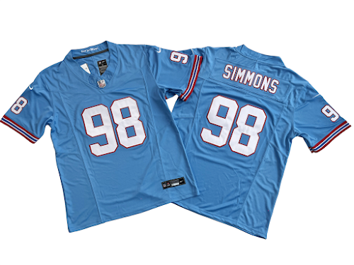 Tennessee Titans 98# Jeffery Simmons Nike Vapor F.U.S.E. Limited Jersey.png