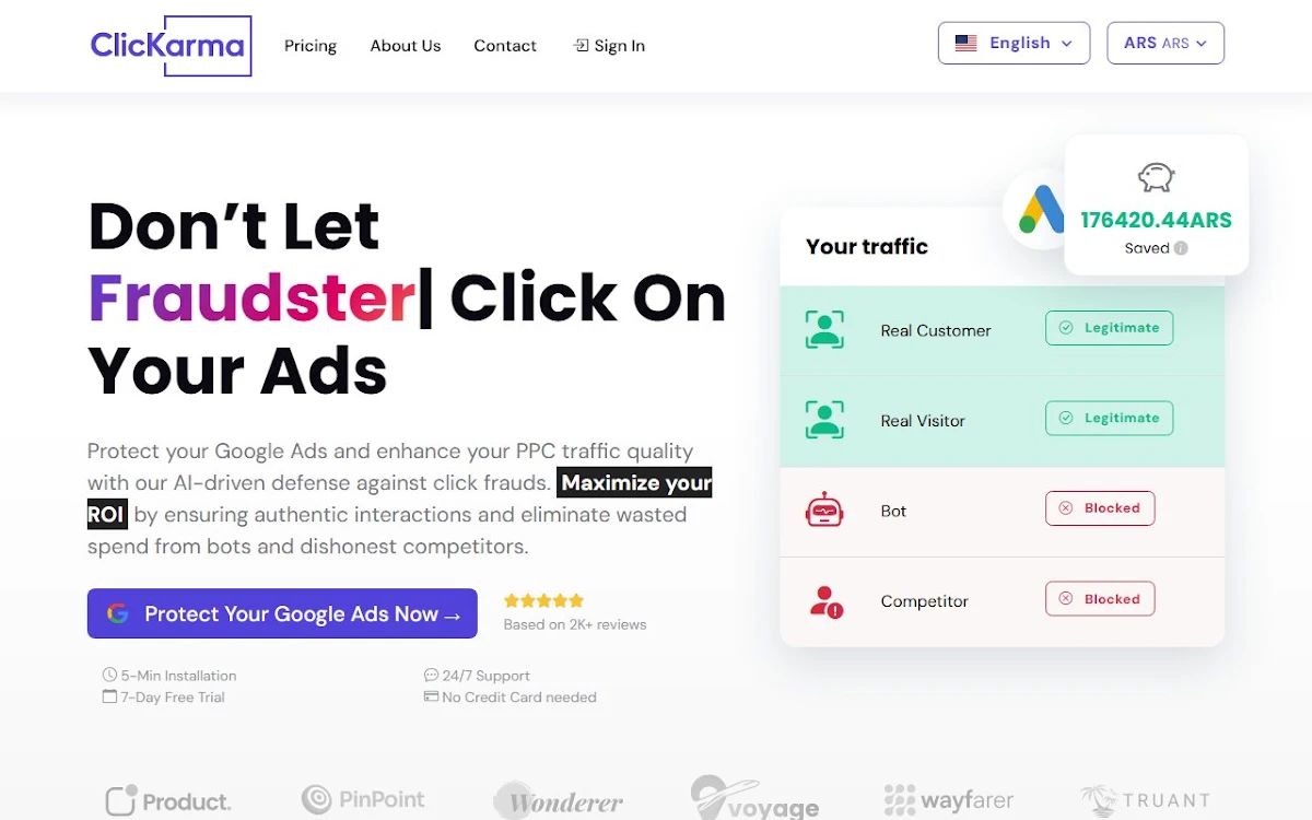 Captura de ClicKarma.io