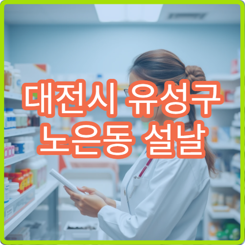 대전시 유성구 노은동 설날 명절 연휴 운영 중인 당번 약국