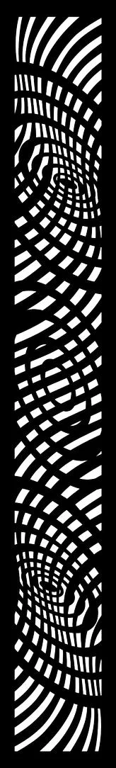 Abstract Wavy Geometric Grid Pattern Free SVG for Cricut cutting and engraving. Black and white optical illusion design.