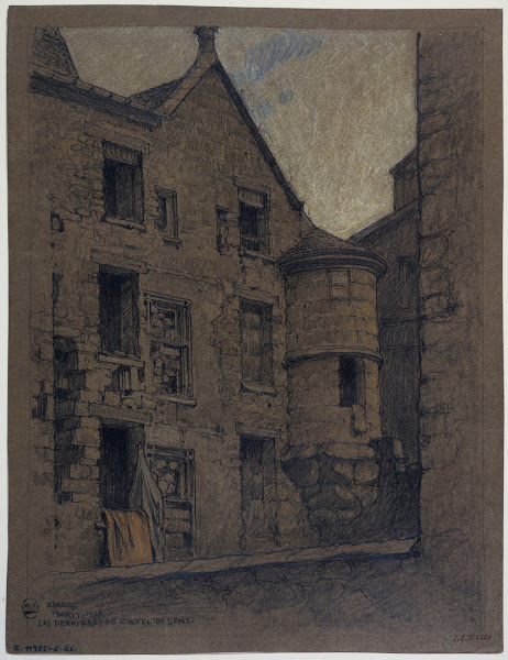 Derrière de lhôtel de Sens 1926