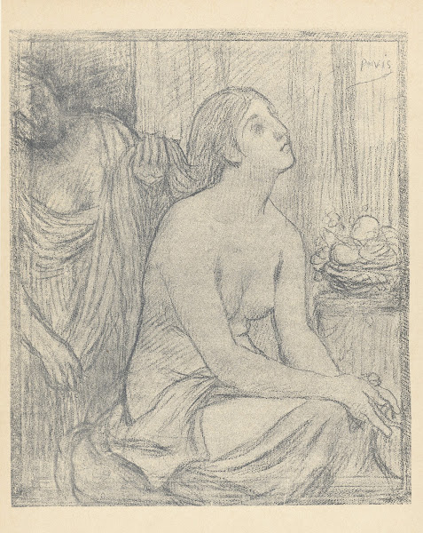 Half nude seated woman 1893 1895