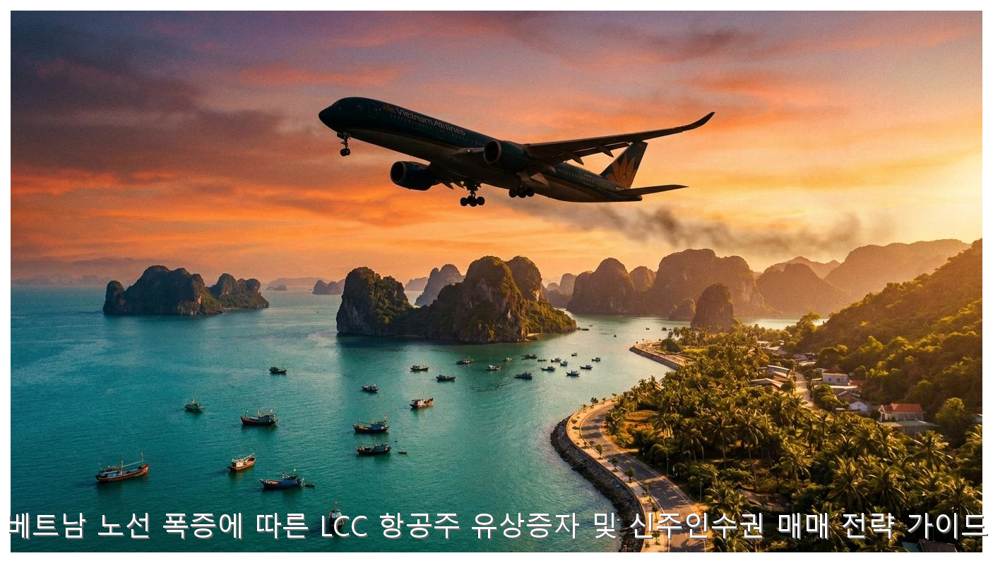 베트남 노선 폭증에 따른 LCC 항공주 유상증자 및 신주인수권 매매 전략 가이드 핵심 안내 및 분석 인포그래픽 (8)