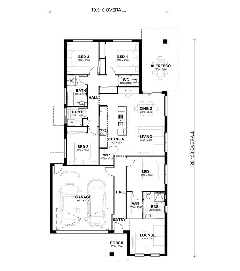 House and Land Investment Property in Ormeau, QLD (3.53% Yield) | Aus Investment Properties - Floor Plan 1