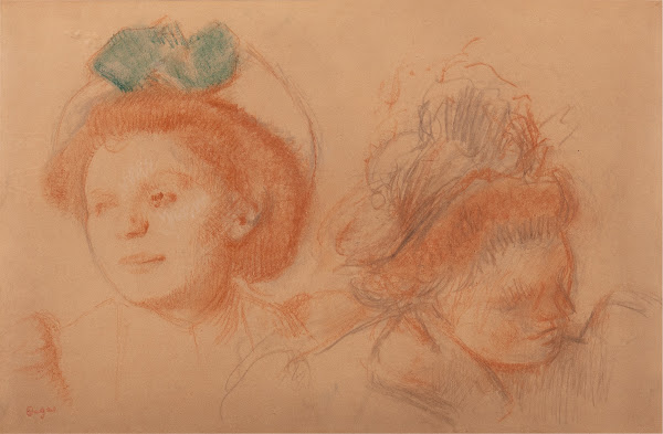Deux Têtes de femme 1900