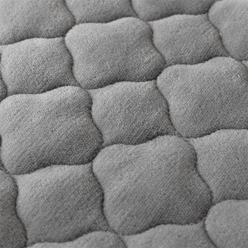 Milk fiber mattress pad with padding, plain