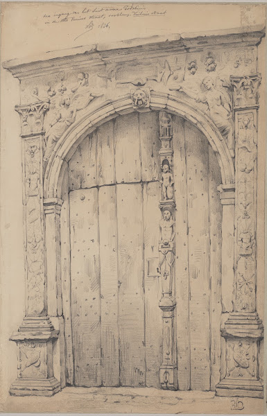 Ingang van het St Annagodshuis 1836