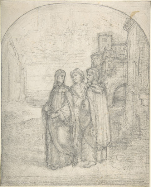 Christ And The Pilgrims Of Emmaus Ca 1827