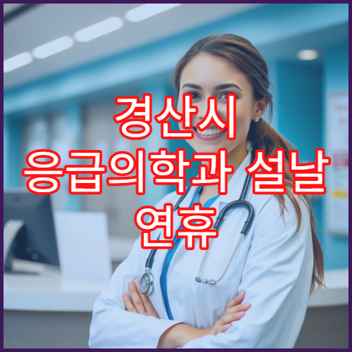 경산시 응급의학과 설날 연휴 24시간 진료 병원 리스트