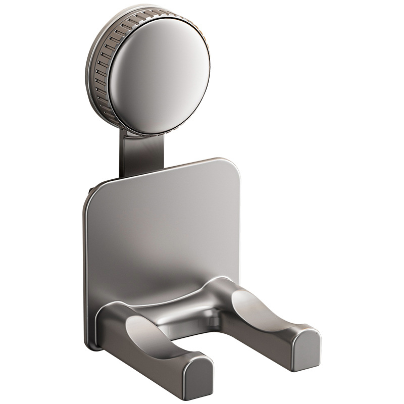 Suction cup holder for hairdryer and bathroom accessories