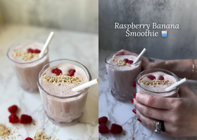 Raspberry Banana Smoothie