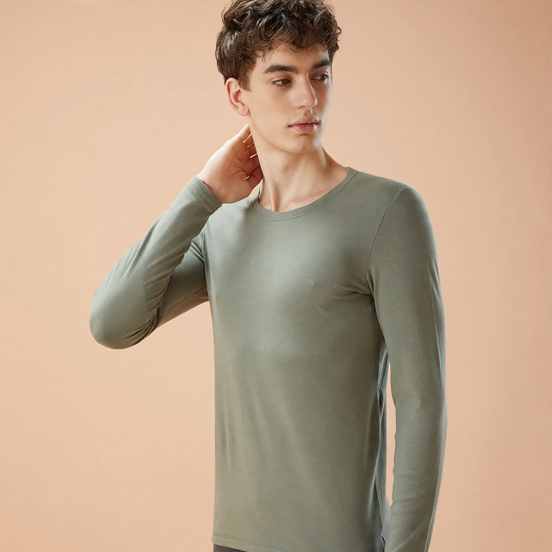 Thermal underwear set for men, crew neck