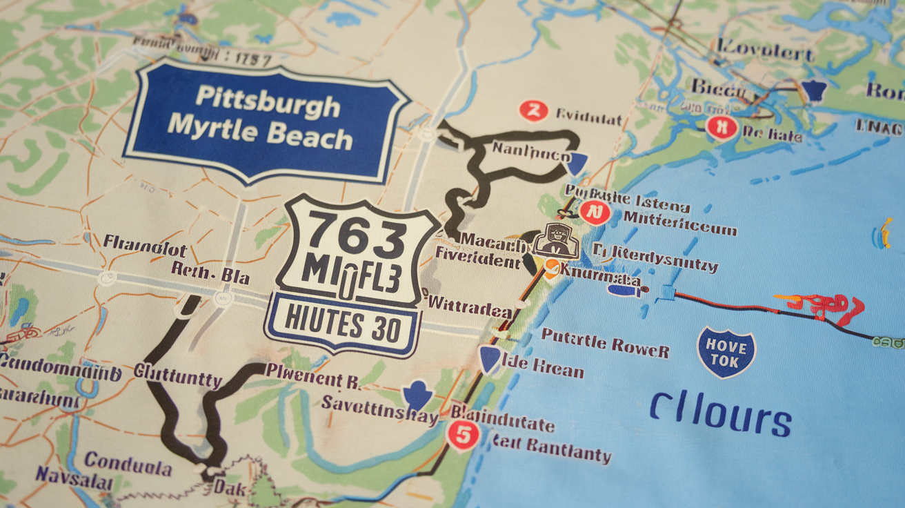 How Long to Drive from Pittsburgh to Myrtle Beach
