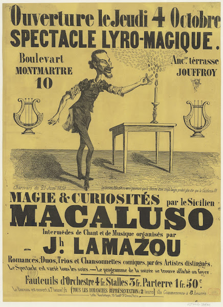 Magie  curiosités par le sicilien Macaluso 1858