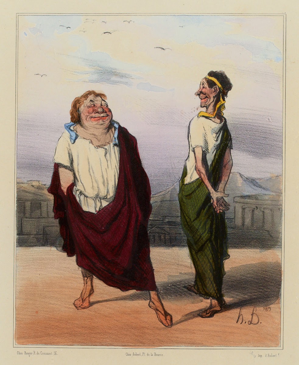 Une rencontre de joyeux augures 1833