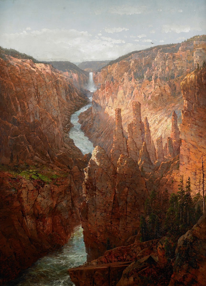 Grand Canyon Yellowstone River Wyoming 1886